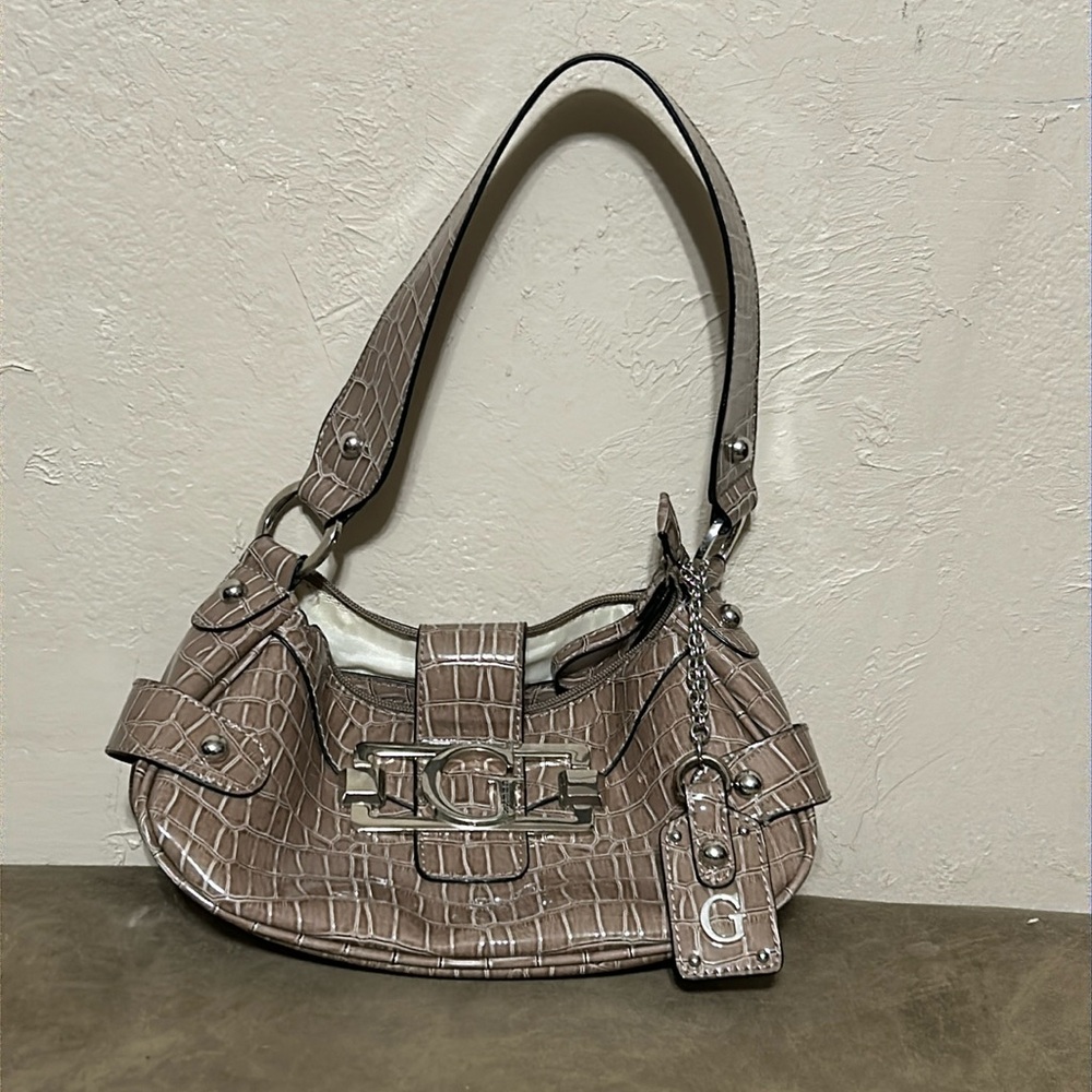 Beautiful Guess Frontier Handbag with Matching Key Fob